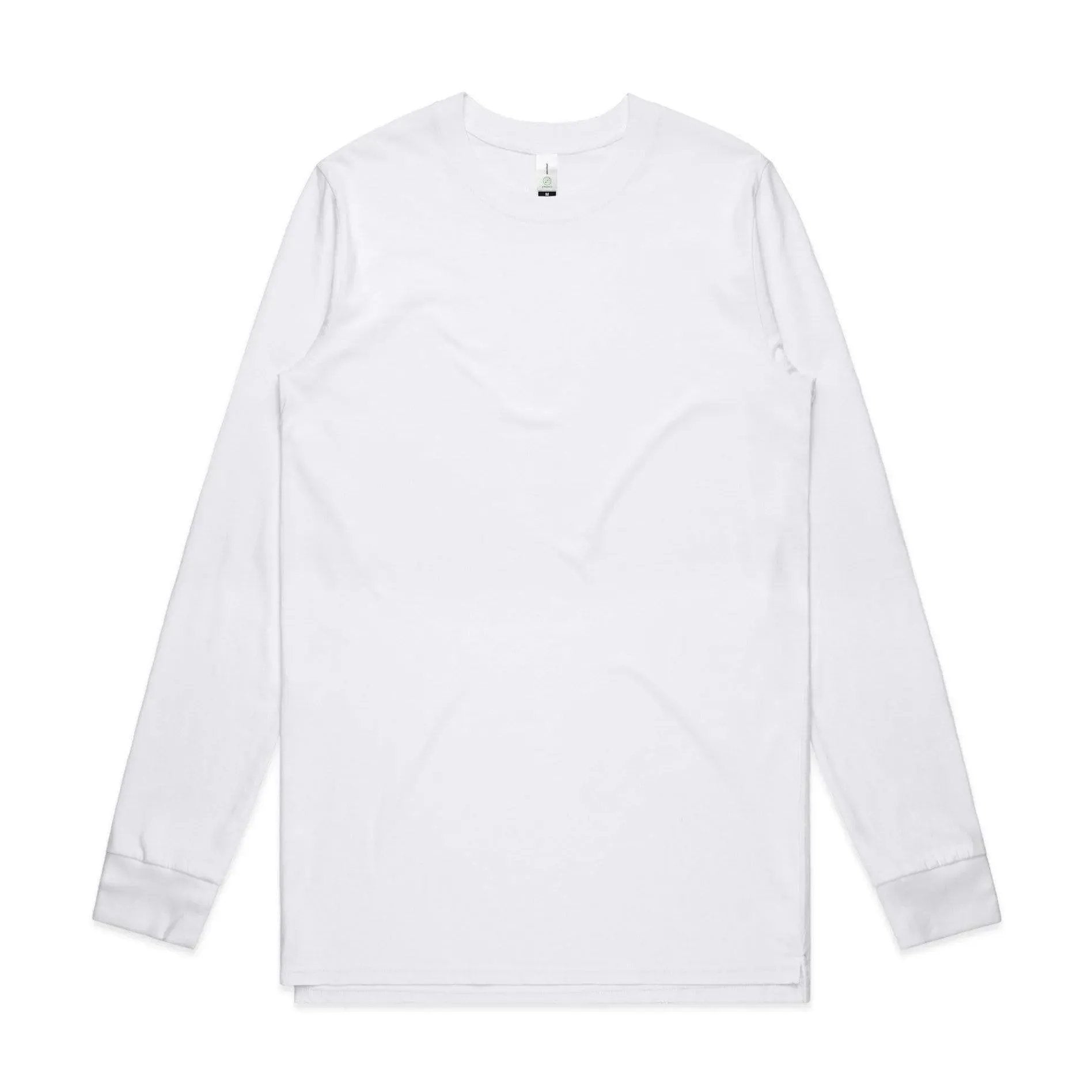 As Colour Men's base organic L/S tee 5029G Casual Wear As Colour WHITE XSM
